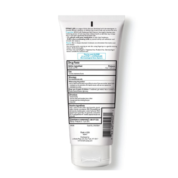La Roche Posay Effaclar Medicated Gel Cleanser 200ml - Image 3
