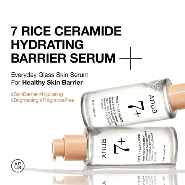 ANUA 7 Rice Ceramide Hydrating Barrier Serum – 50ml - Image 3