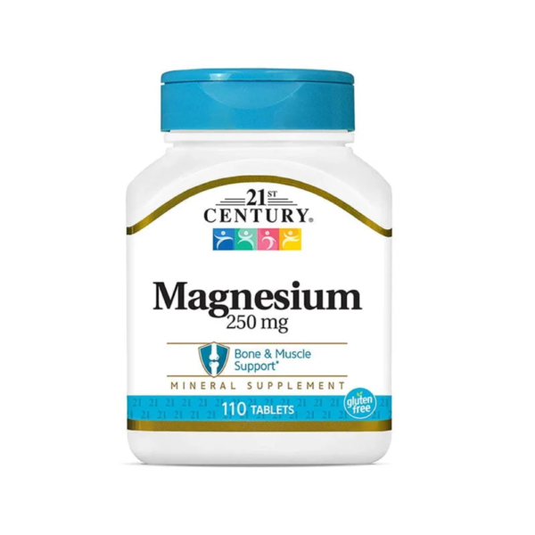 21st Century Magnesium 250mg – 110 Tablets