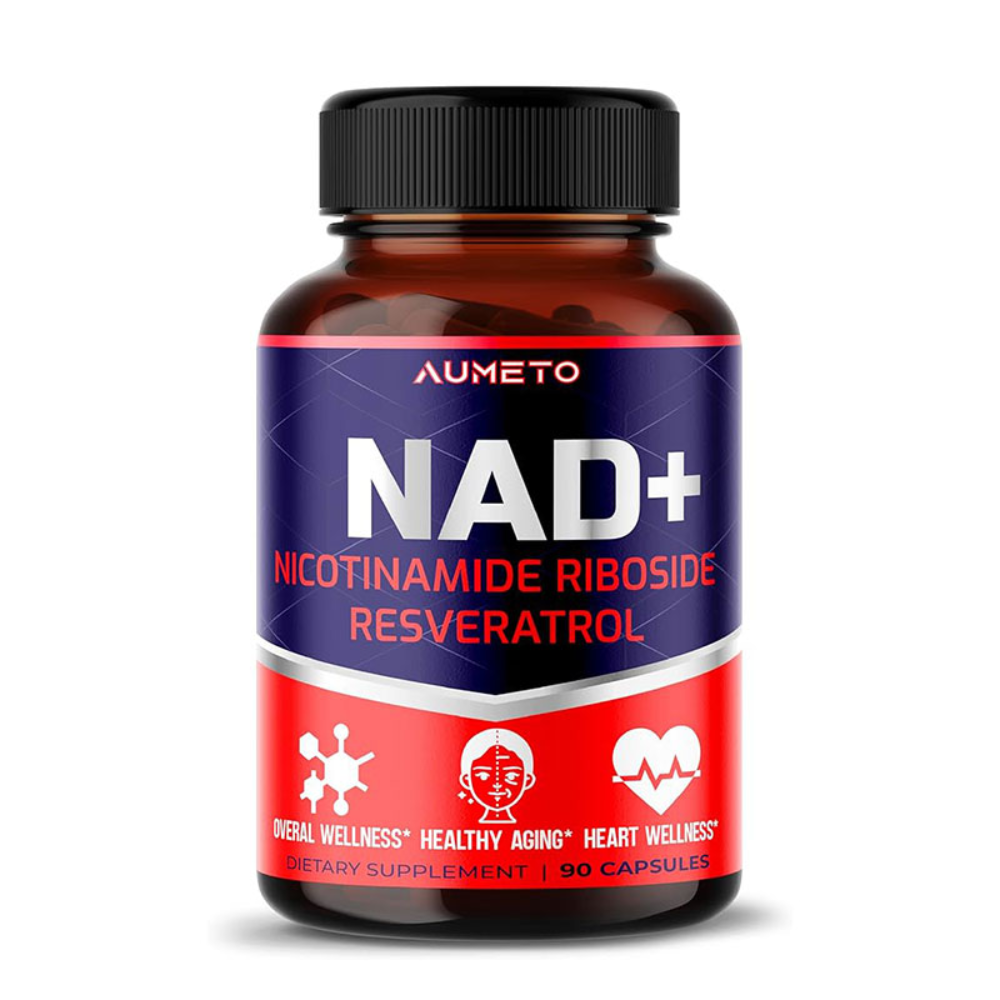 Aumeto NAD+ Nicotinamide Riboside Resveratrol – 90 Capsules