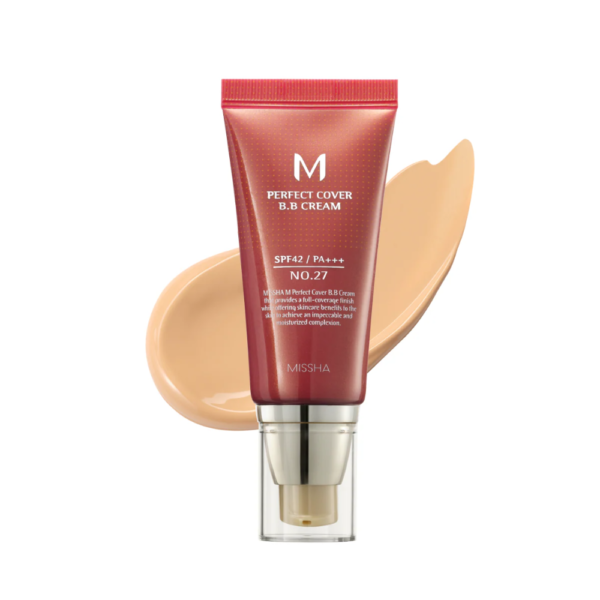 Missha M Perfect Cover BB Cream shade no#27 SPF 42 PA+++ (Honey Beige) - 50ml