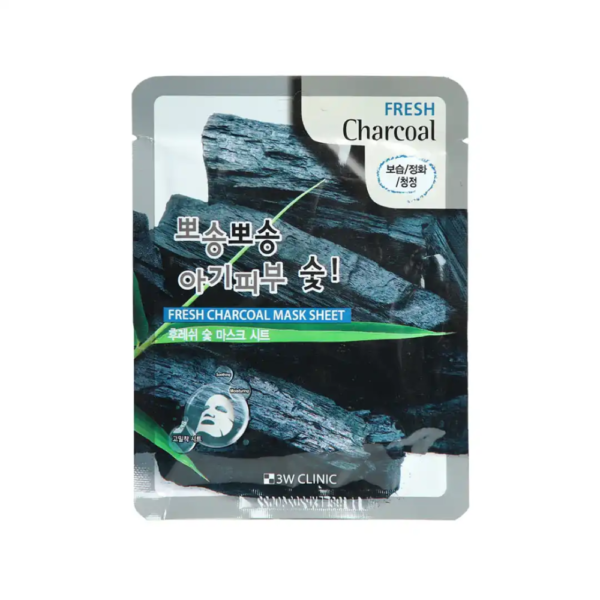 3W Clinic Fresh Charcoal Sheet Mask 23ml