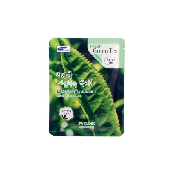 3W Clinic Fresh Green Tea Sheet Mask