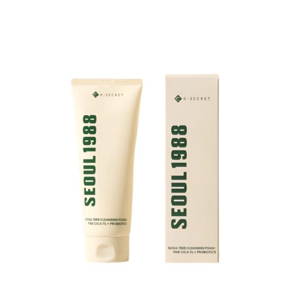 K-SECRET SEOUL 1988 Cleansing Foam: Pine Cica 1% + Probiotics 150ml