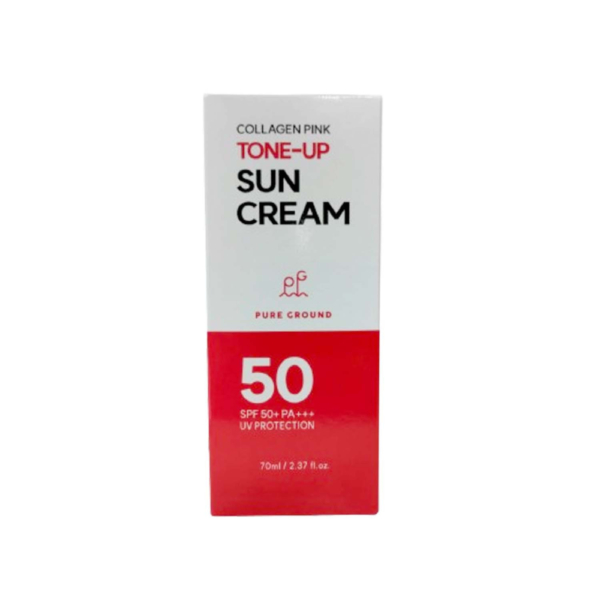 Pure Ground Collagen Pink Tone Up Sun Cream Spf 50+ Pa+++ 70ml